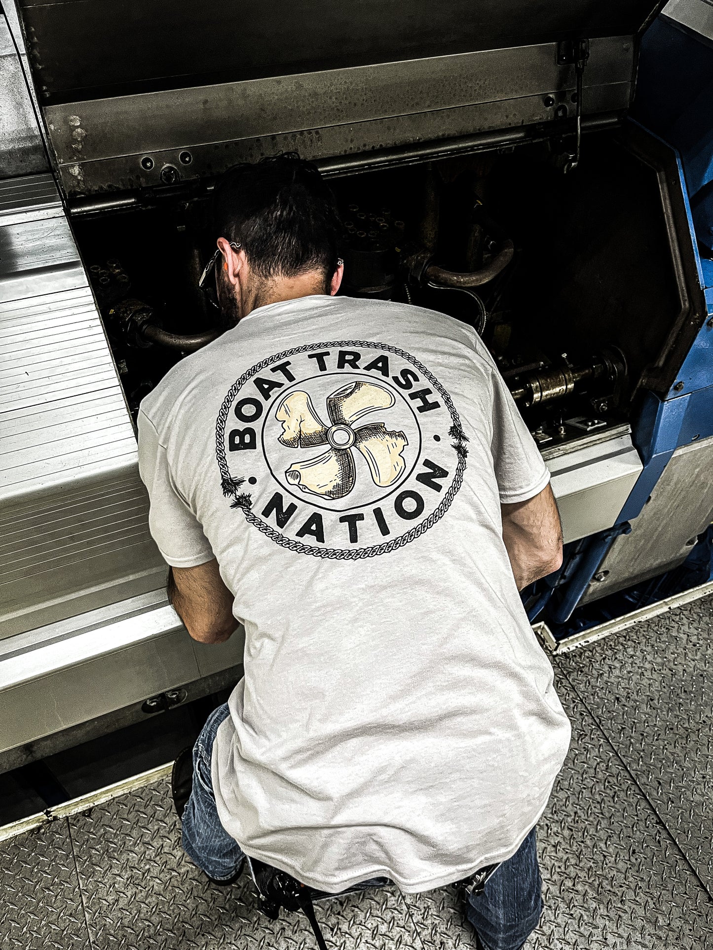 Boat Trash Nation Logo Shirt  -  Short Sleeve