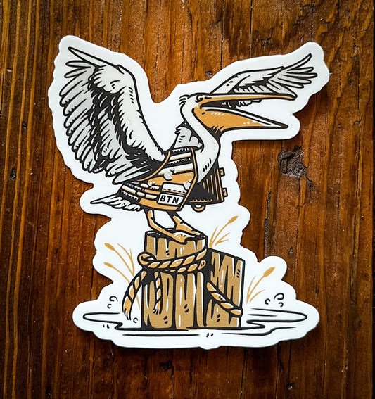 Gulf Coast Pelican Sticker